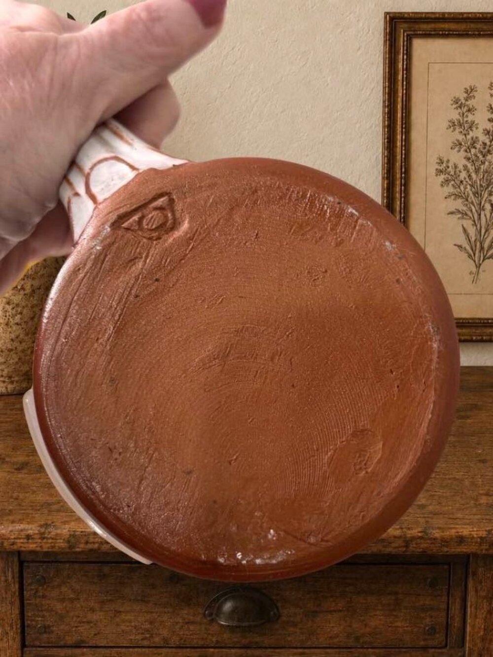Deneen Pottery Hand Thrown Mug Blue Olde Buffalo Inn Nappanee Bed and Breakfast - Picture 2 of 5
